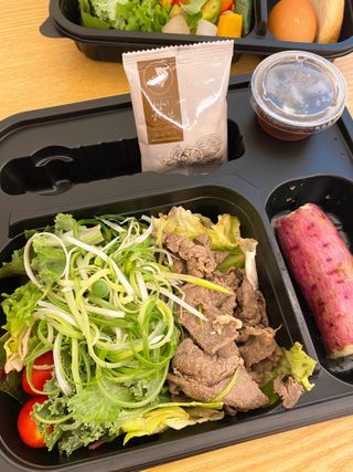 참살이도시락 작심삼일 샐러드도시락 3개 맛보기 새벽배송 또는 택배배송 — 5점을 준 리뷰어가 2021년 8월 올린 사용 사진