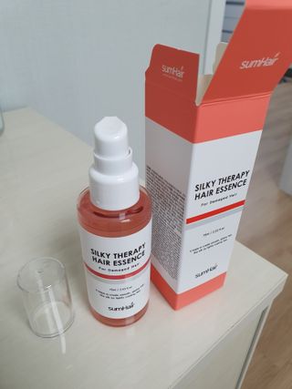 썸헤어 / SUMHAIR 썸헤어 실키 테라피 헤어 에센스 — 5점을 준 리뷰어가 2021년 4월 올린 사용 사진