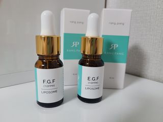 랑팡 EGF+FGF 10ppm 리포좀 앰플 원액 10ml — 5점을 준 리뷰어가 2021년 11월 올린 사용 사진