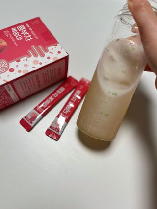 참앤들황토농원 7가지 맛! 탄산 톡톡! 스파클링! 데이앤 콤부차 7종 10포 1박스씩 ★총 7박스★ — 5점을 준 리뷰어가 2023년 2월 올린 사용 사진