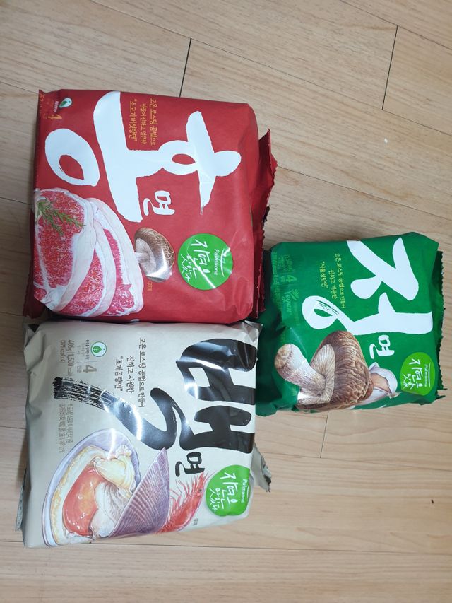 [풀무원] 자연은맛있다 정면, 백면, 홍면  세트 리뷰 사진