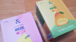 비타앤C 레몬맛, 망고맛 — 4점을 준 리뷰어가 2021년 4월 올린 사용 사진