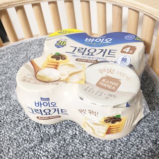 매일바이오 그릭요거트 오리지널 플레인 4개, 로스터리 커피믹스 4개 — 2점을 준 리뷰어가 2021년 12월 올린 사용 사진