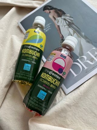 더그레잇티 콤부차 [매일유업] 더그레잇티 44kcal 콤부차 300ml *12개입 (오리지널 6개+베리리치 6개) — 5점을 준 리뷰어가 2023년 7월 올린 사용 사진
