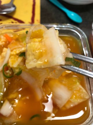셰프애찬 단호박 백김치 1kg — 5점을 준 리뷰어가 2022년 10월 올린 사용 사진