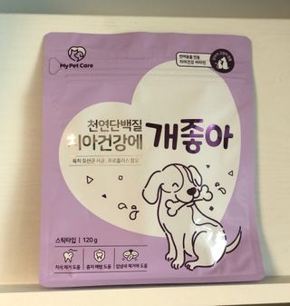 My Pet Care 천연단백질 치아건강에 개좋아 — 5점을 준 리뷰어가 2020년 12월 올린 사용 사진