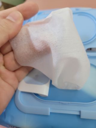 햅스 세균없는 주방 대형 2팩, HAPS sanitizer wipe — 5점을 준 리뷰어가 2022년 2월 올린 사용 사진