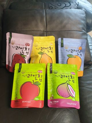 아비삭과일칩 5종 /딸기,사과,배,귤,무화과 5종 — 5점을 준 리뷰어가 2021년 4월 올린 사용 사진