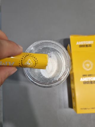 주식회사 씨크릿비에프랩 마시는 아미노산 아미토리 열대과일맛 14포 [1포, 5g / 보틀증정] — 4점을 준 리뷰어가 2023년 2월 올린 사용 사진