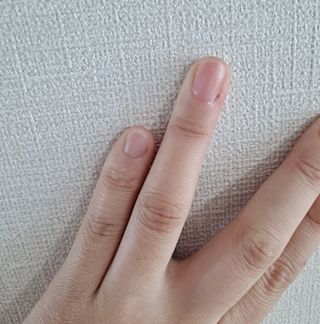 젤리핏 피치리페어 10ml 피치 컬러영양제 효과있는 손톱강화제 — 5점을 준 리뷰어가 2022년 7월 올린 사용 사진