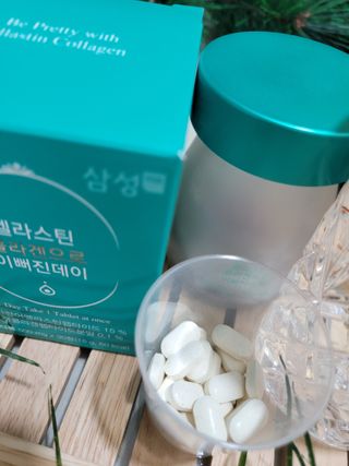 체인미 엘라스틴 콜라겐으로 이뻐진데이 500mg x 30정 — 5점을 준 리뷰어가 2021년 12월 올린 사용 사진