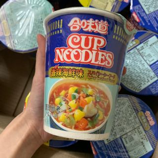 NISSIN 닛신 컵누들  4종 - 씨푸드오리지날, 씨푸드 스파이시, 씨푸드 커리, 씨푸드 XO소스 — 5점을 준 리뷰어가 2022년 4월 올린 사용 사진