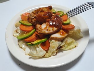 굽네몰 [굽네] 소스가 맛있는 닭가슴살 슬라이스 4종 — 4.5점을 준 리뷰어가 2021년 11월 올린 사용 사진