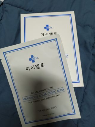 닥터마시멜로 닥터마스멜로 마블러스 아쿠아 클리닉 마스크 — 4.5점을 준 리뷰어가 2021년 3월 올린 사용 사진