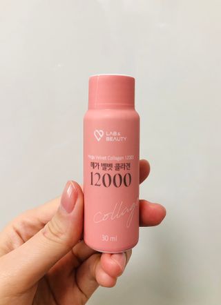 랩앤뷰티 메가 벨벳 콜라겐 12000 — 5점을 준 리뷰어가 2021년 5월 올린 사용 사진