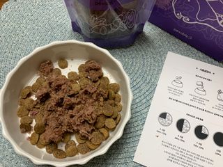 펫에이블 데일리바이트 키토 [비프], [치킨] — 5점을 준 리뷰어가 2021년 8월 올린 사용 사진