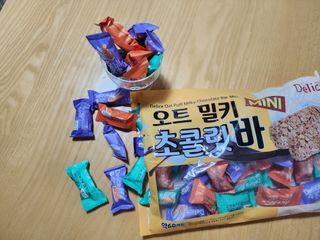 델리스 오트 밀키 초콜릿 바 — 5점을 준 리뷰어가 2023년 1월 올린 사용 사진