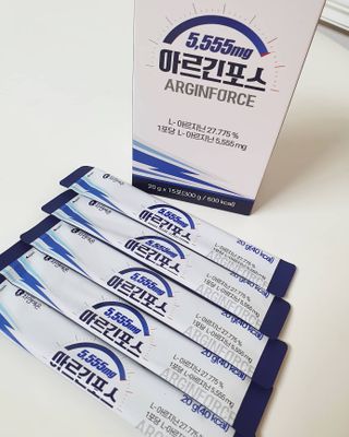 자연에온 아르긴포스 L-아르기닌 5555mg 스틱 15개입 1박스 — 5점을 준 리뷰어가 2021년 5월 올린 사용 사진