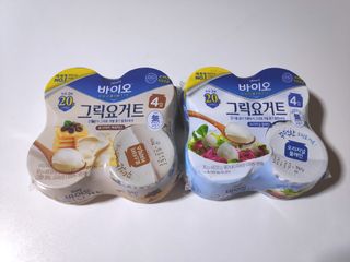 매일바이오 그릭요거트 오리지널 플레인 4개, 로스터리 커피믹스 4개 — 5점을 준 리뷰어가 2021년 12월 올린 사용 사진