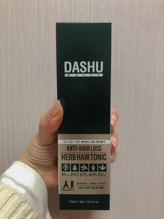 다슈코리아 다슈 데일리 안티 헤어로스 허브 헤어토닉 150ml — 5점을 준 리뷰어가 2021년 2월 올린 사용 사진