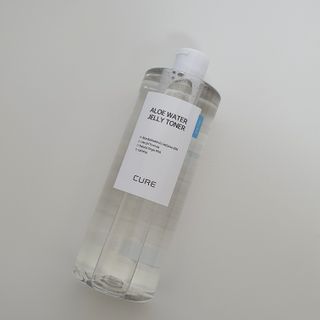 김정문알로에 큐어 큐어 알로에 워터 젤리 토너 500ml — 4점을 준 리뷰어가 2021년 4월 올린 사용 사진