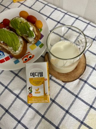 메디웰 페디아드링크 미니 바나나맛 — 5점을 준 리뷰어가 2022년 8월 올린 사용 사진