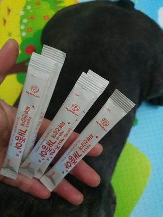 My Pet Care 모발과 모질 피부건강에 개좋아 — 5점을 준 리뷰어가 2021년 1월 올린 사용 사진