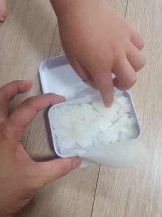 [아이스칩스] 무설탕 비건 자일리톨 캔디 7종 2개기준 — 5점을 준 리뷰어가 2021년 6월 올린 사용 사진