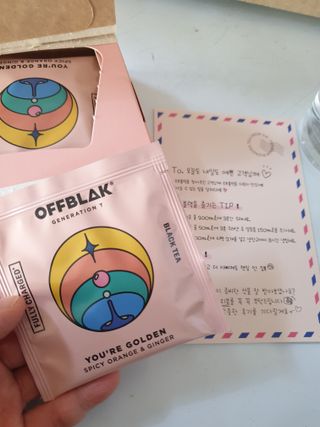 [오프블랙] 아침을 상큼하게 시작하는 에너지티! 유아골든 블렌딩홍차 12T — 5점을 준 리뷰어가 2021년 11월 올린 사용 사진