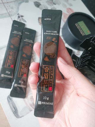 프리마인 자체 기업부설 연구소에서 찾아낸 건강한 수면의 비밀.  슬립토 플러스 30포 — 4.5점을 준 리뷰어가 2022년 1월 올린 사용 사진