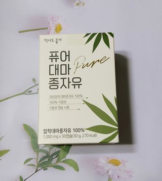 먹어도좋아 퓨어대마종자유 — 5점을 준 리뷰어가 2021년 11월 올린 사용 사진