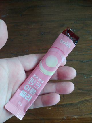 [인디닥터] 면역 생생 핑크 이뮨 젤리 — 5점을 준 리뷰어가 2022년 5월 올린 사용 사진
