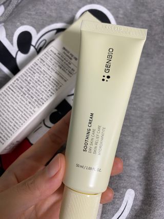 젠바이오 코스메틱스 젠바이오수딩크림]   가려운 피부 & 아토피 원픽 크림 — 4.5점을 준 리뷰어가 2022년 9월 올린 사용 사진