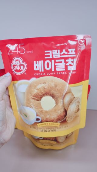 딜라이트 프로젝트 오뚜기스프 베이글칩 2종 — 4점을 준 리뷰어가 2021년 8월 올린 사용 사진