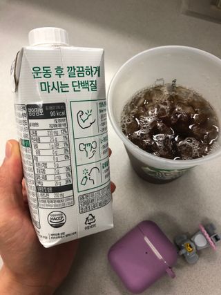 셀렉스스포츠 셀렉스 스포츠 웨이 프로틴 복숭아_ 330ml x 12팩 — 5점을 준 리뷰어가 2021년 4월 올린 사용 사진