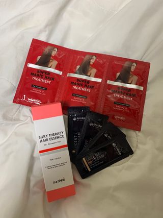 썸헤어 / SUMHAIR 썸헤어 실키 테라피 헤어 에센스 — 5점을 준 리뷰어가 2021년 6월 올린 사용 사진