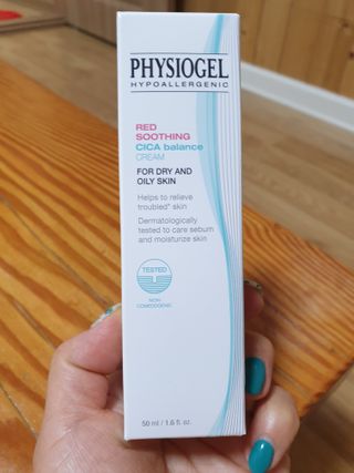 피지오겔 레드수딩 시카밸런스 크림 50ml — 5점을 준 리뷰어가 2022년 4월 올린 사용 사진