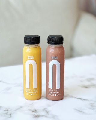 BLENDY'S 핑크 스무디+블론디 스무디 — 5점을 준 리뷰어가 2021년 12월 올린 사용 사진