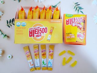 광동생활건강 [광동] 비타500데일리스틱 70포+쇼핑백+구미3개 — 5점을 준 리뷰어가 2021년 12월 올린 사용 사진
