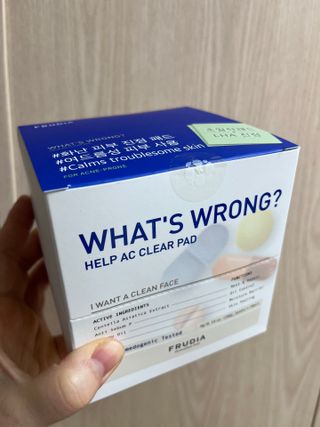 [후르디아] 화난피부 급속진정 AC 클리어 패드 (개별포장 50매) — 5점을 준 리뷰어가 2024년 4월 올린 사용 사진