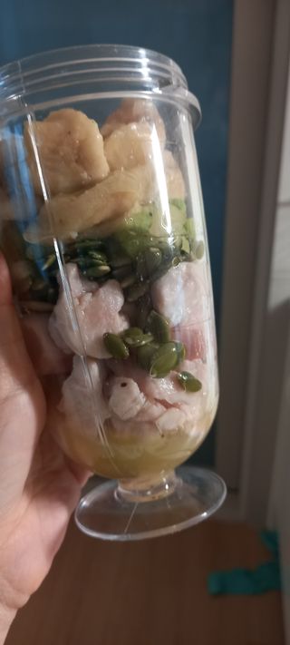 수플먼트 나는 마신닭!! 닭가슴살 주스키트, 먹기 힘들었던 닭가슴살 이제는 마시자 — 5점을 준 리뷰어가 2023년 1월 올린 사용 사진