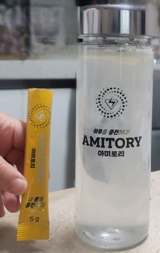 주식회사 씨크릿비에프랩 마시는 아미노산 아미토리 열대과일맛 14포 [1포, 5g / 보틀증정] — 5점을 준 리뷰어가 2023년 1월 올린 사용 사진