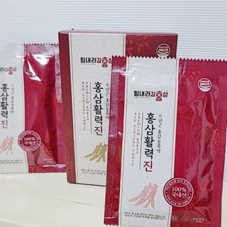 힘내라김홍삼 홍삼활력진 50ml x 5포 — 3.5점을 준 리뷰어가 2021년 3월 올린 사용 사진