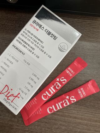 [큐라에스] 최신 다이어트 원료! 6중 기능성 더블컷팅 126g(2주일 분) — 5점을 준 리뷰어가 2023년 12월 올린 사용 사진