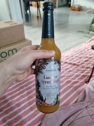 H365 [Kaskein Luomutyrniglögi] 핀란드 전통 무알콜 멀드와인 시벅톤 글로기 — 4점을 준 리뷰어가 2021년 5월 올린 사용 사진
