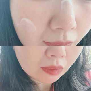 난나 살몬 스파이더 검버섯 미백 톤업 화이트닝 연어 앰플 크림 300ml 대용량 — 5점을 준 리뷰어가 2022년 11월 올린 사용 사진
