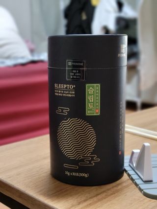 프리마인 자체 기업부설 연구소에서 찾아낸 건강한 수면의 비밀.  슬립토 플러스 30포 — 4.5점을 준 리뷰어가 2021년 11월 올린 사용 사진
