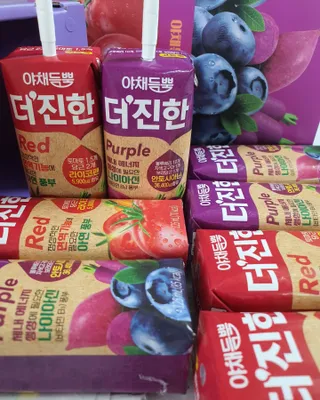 [롯데칠성] 야채듬뿍 더'진한 [롯데칠성] 야채는 이제 COLORFULL! 야채듬뿍  더 진한 레드 4개 +퍼플 4개 (총 8개) — 5점을 준 리뷰어가 2023년 6월 올린 사용 사진