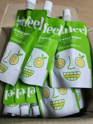 JEJUFEEL 풋풋한 제주담은 청귤에이드 — 5점을 준 리뷰어가 2022년 9월 올린 사용 사진