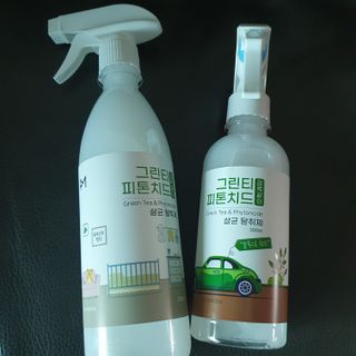 [엠메이데이] 그린티 피톤치드 감쪽같이 500ml + 손소독액 50ml — 5점을 준 리뷰어가 2021년 12월 올린 사용 사진